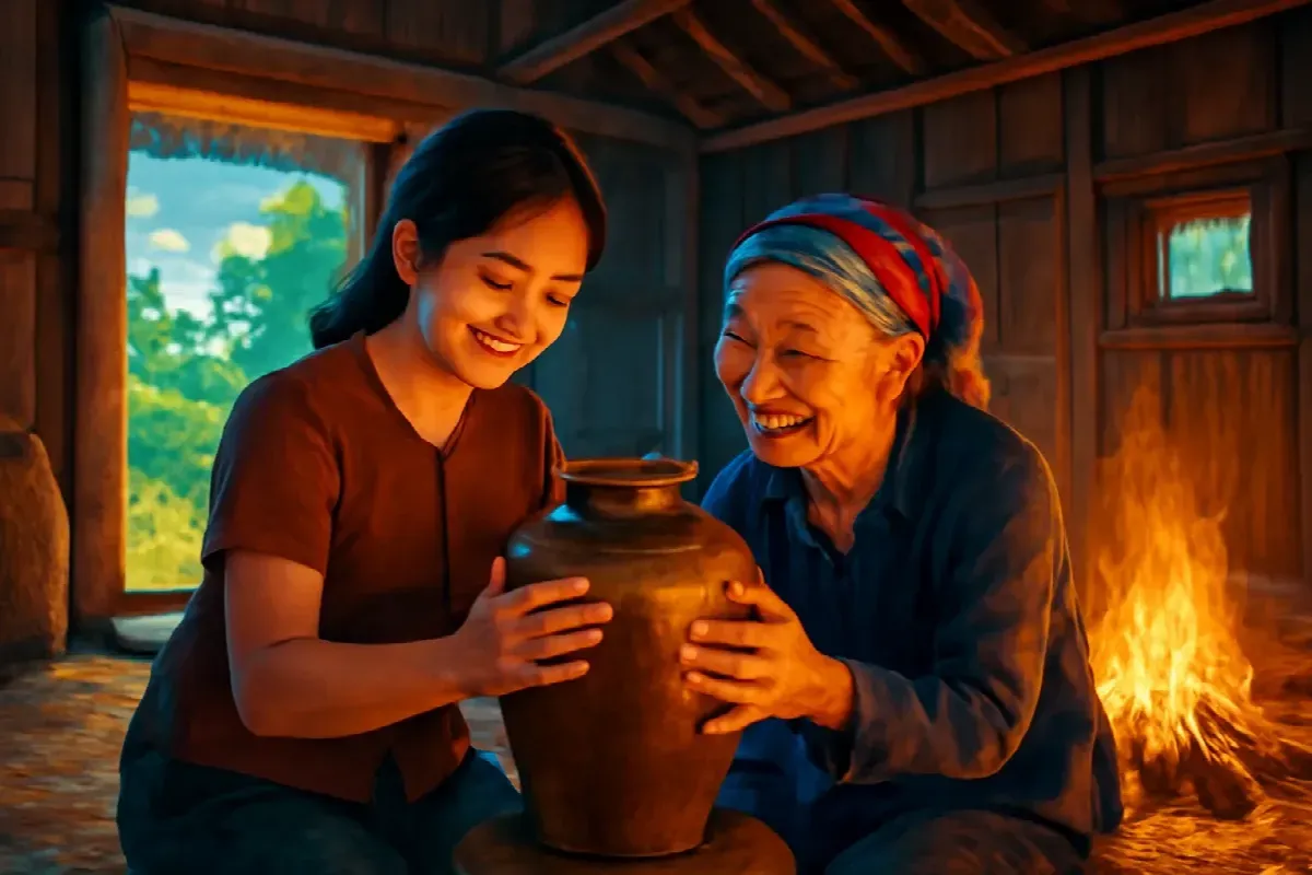 Bà Nhuần lên buôn đòi con trai