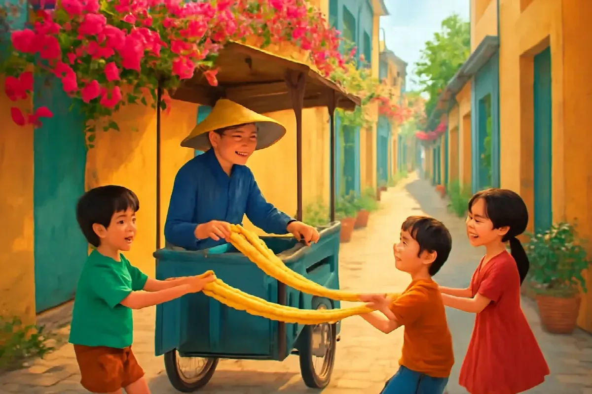 Bà Tiên bán kẹo kéo trong hẻm Bàn Cờ