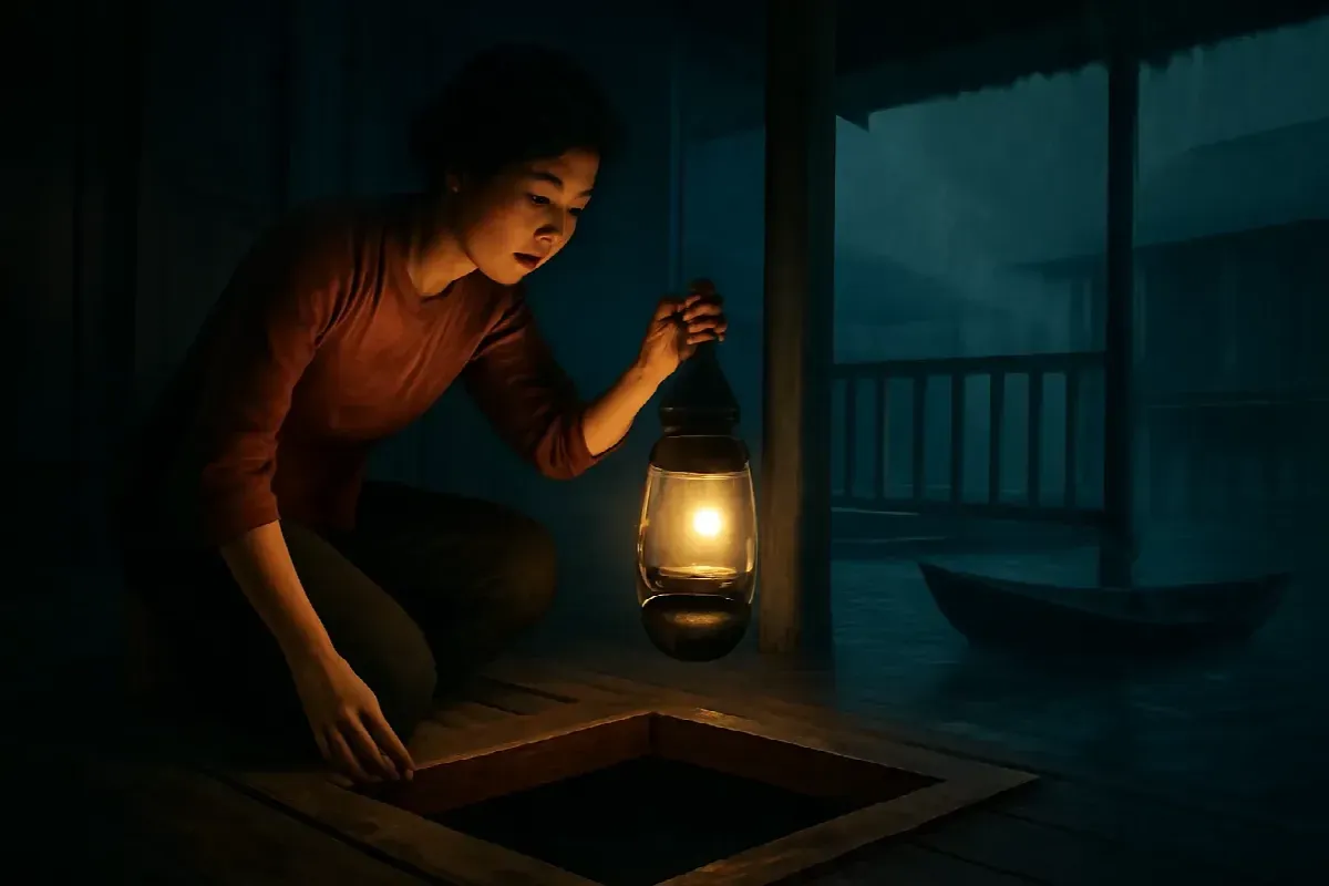 Ba tiếng gõ dưới sàn nhà