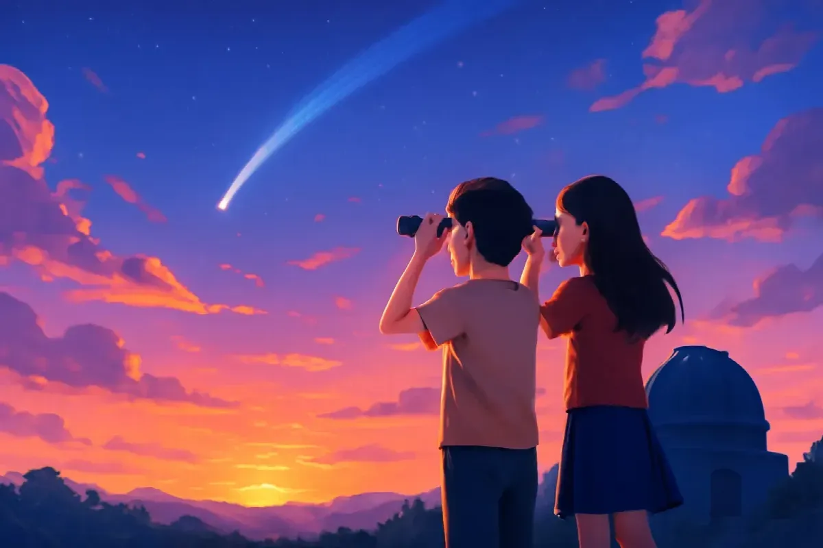 Bắp và ngôi sao chổi bay giật lùi