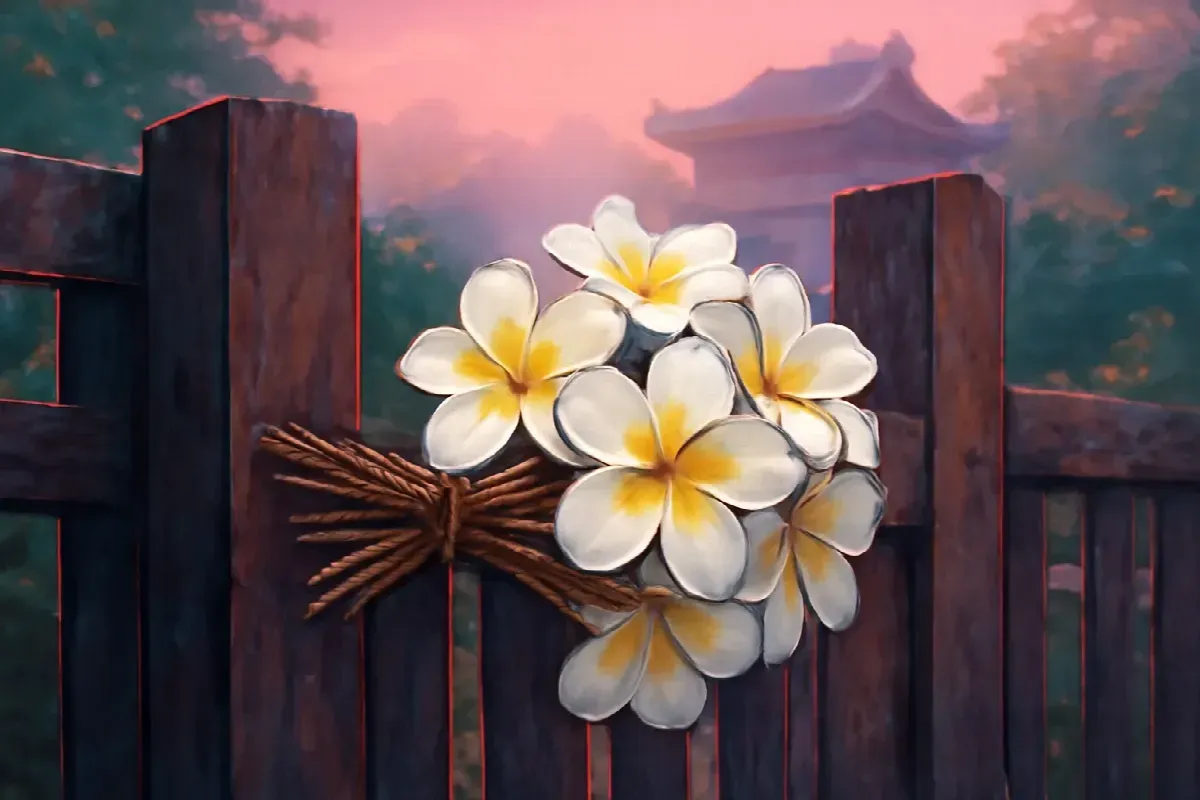 Bó hoa sứ trắng ngày mười chín tháng Chạp