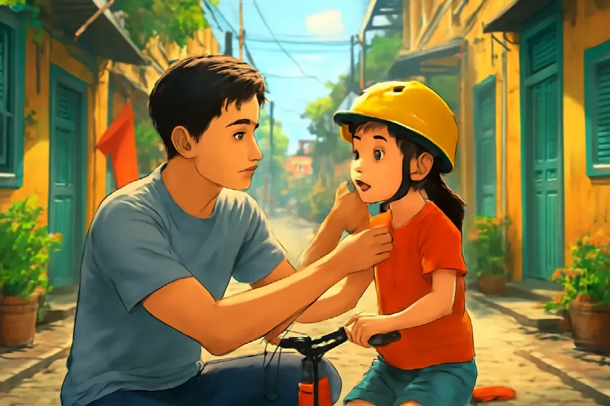 Cái cân bếp của mẹ và chiếc mũ tai gấu