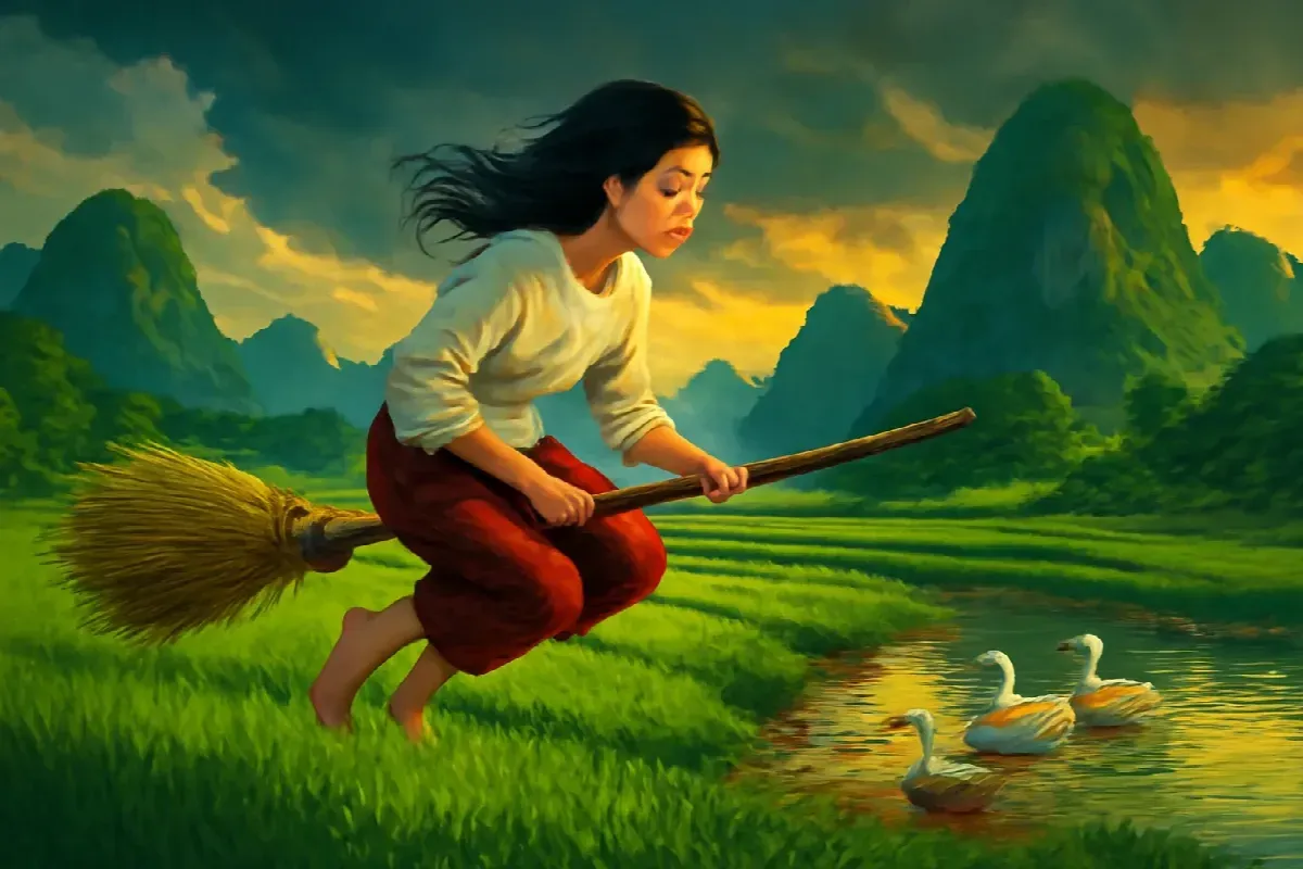 Cái chổi bay của bà