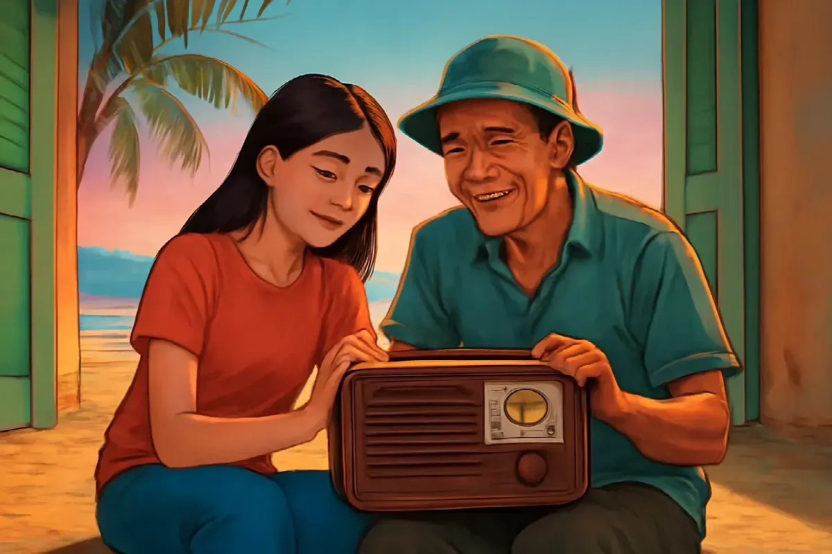 Cái đài vỏ da nâu của bọ