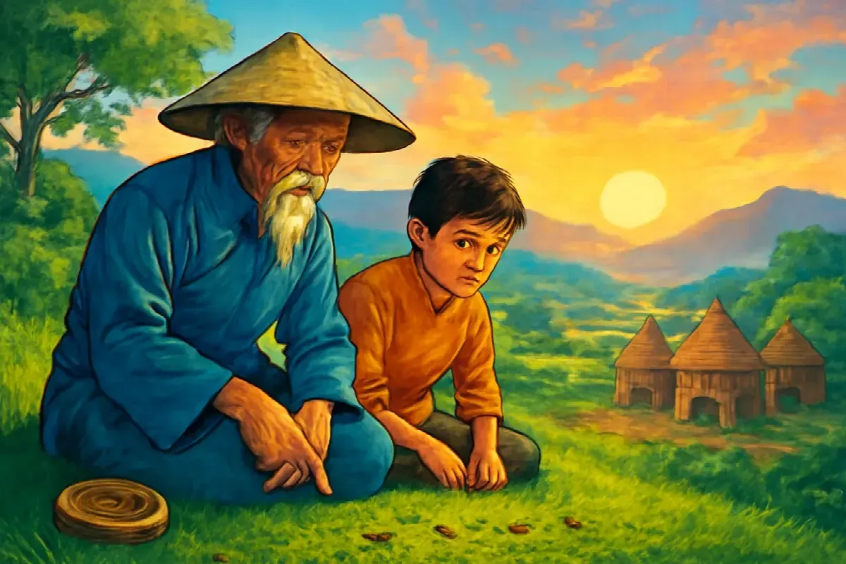 Cái la bàn kim kẹt của thầy địa lý