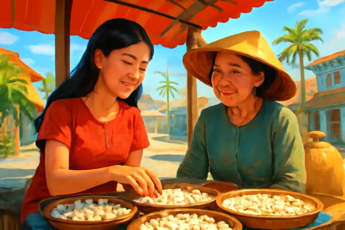 Cái lục lạc bạc ở chợ Phan Rang