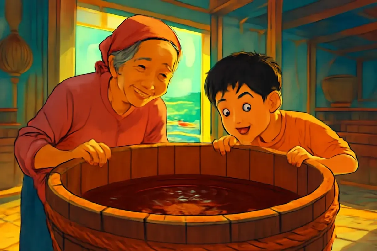 Cái tô nhựa xanh của thằng Bo