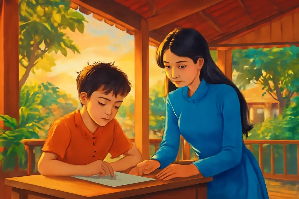 Cây thước gỗ của bà Sáu