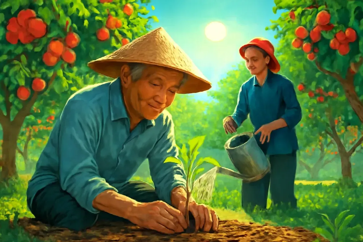 Cây vải Thanh Hà trong vườn Cái Mơn