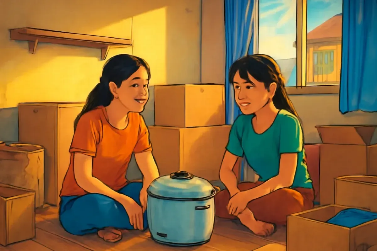 Chia đồ phòng trọ