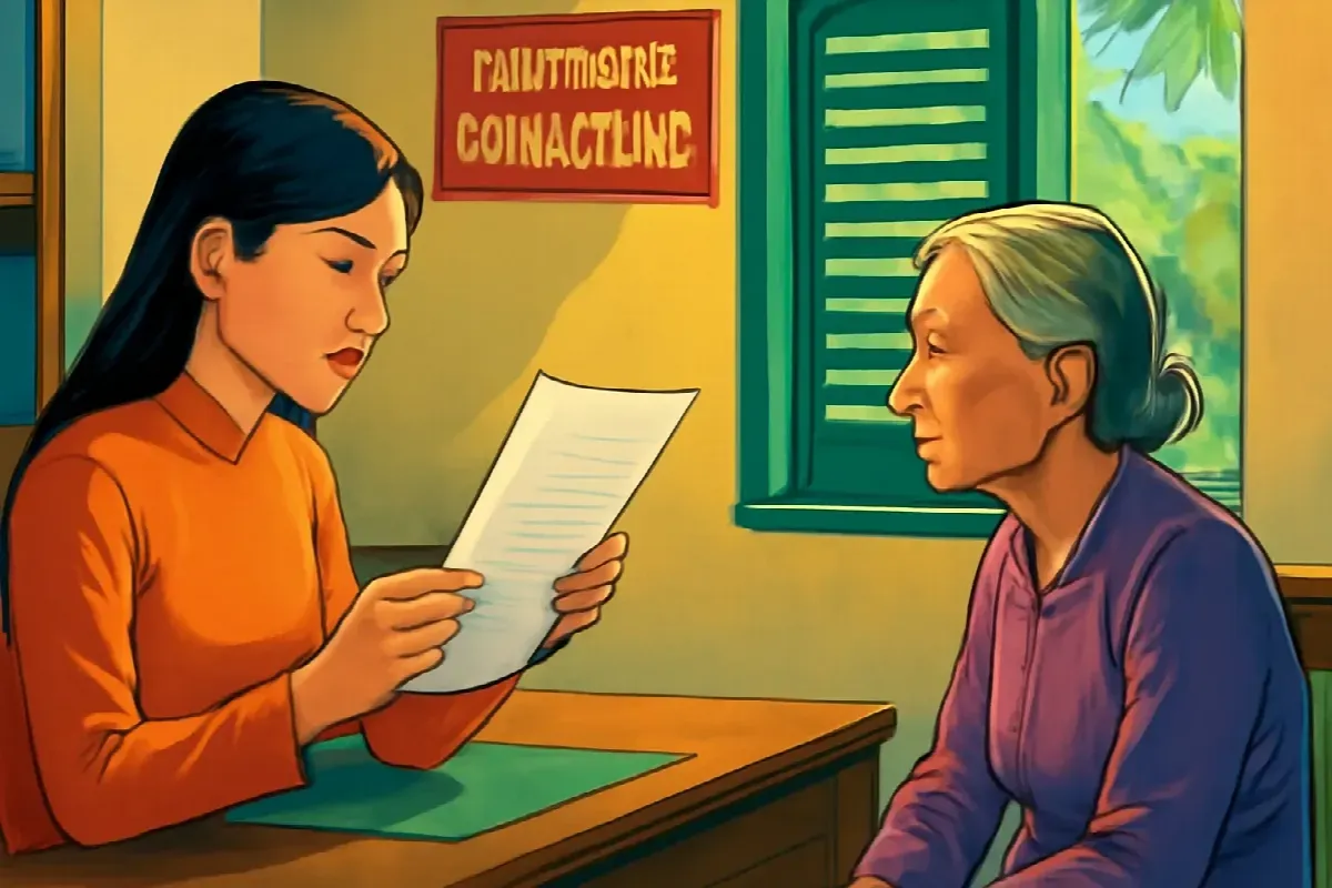 Cô Út không biết chữ ở Giá Rai