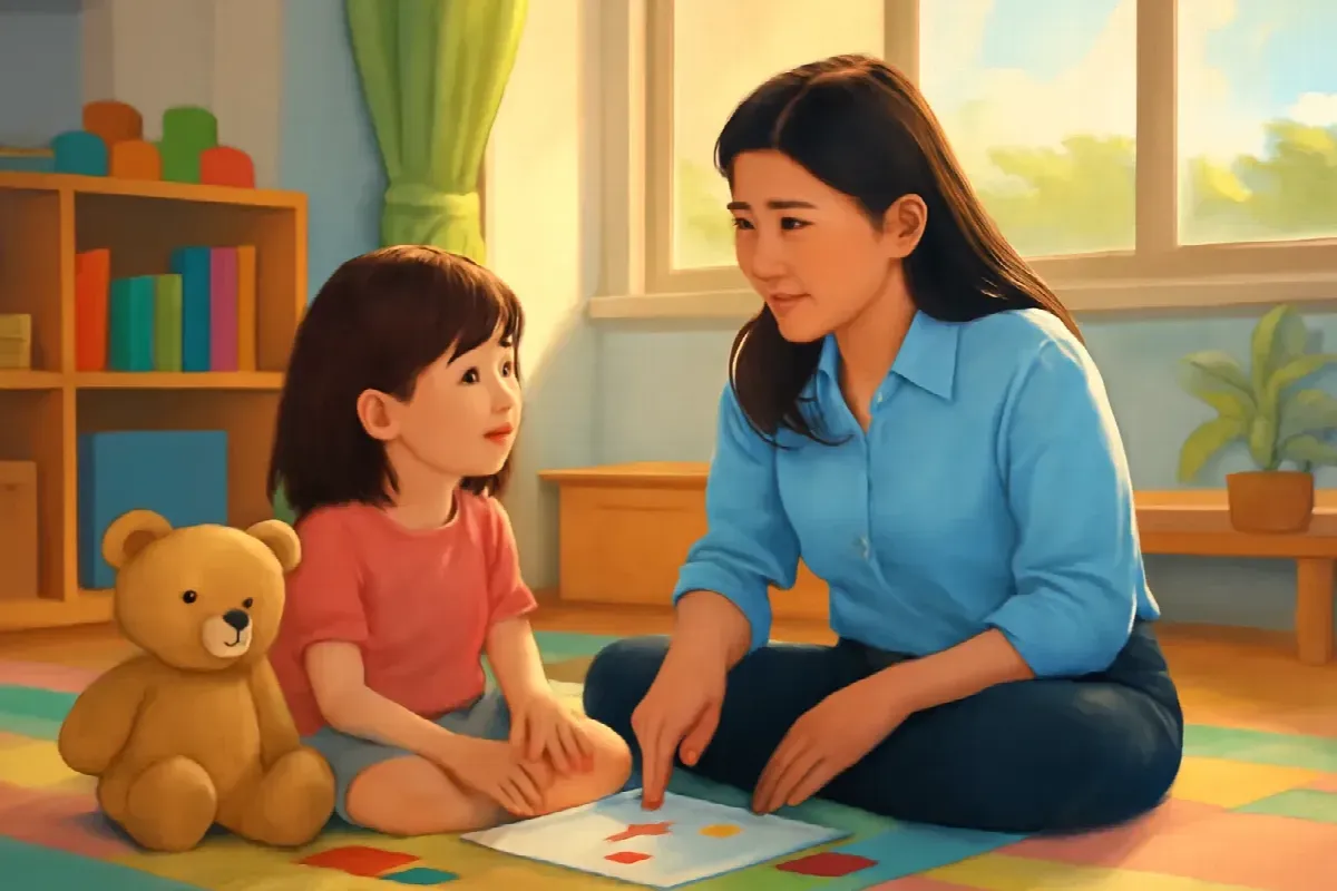 Con gấu bông và mười bốn bậc cầu thang