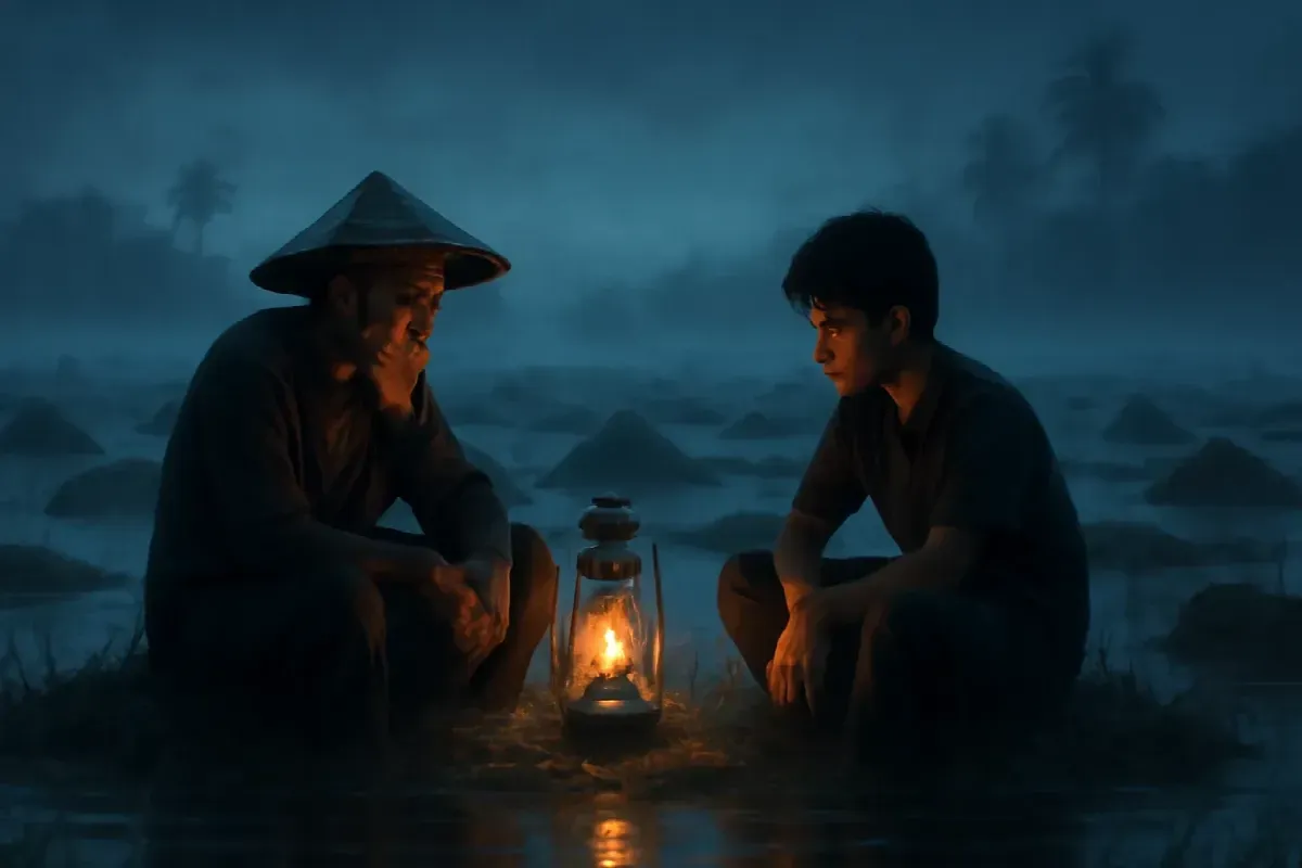 Đôi guốc mộc dưới mộ cô Gấm