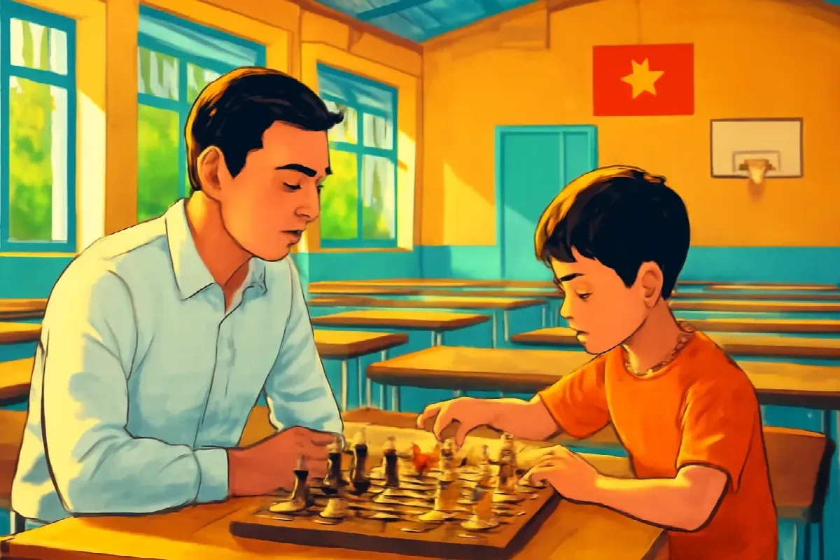 Gambit vua ở giải cờ thiếu nhi thành phố Vinh