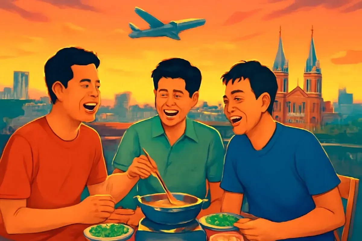 Giấy nhớ trên cửa tủ lạnh