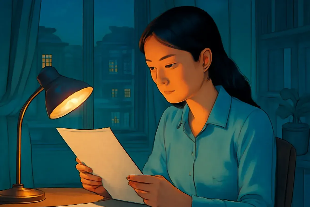 Tờ giấy vay nợ ghi ngày năm ngoái