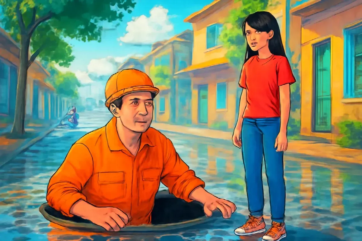 Giọt phẩm xanh dưới hố ga phố Văn Cao