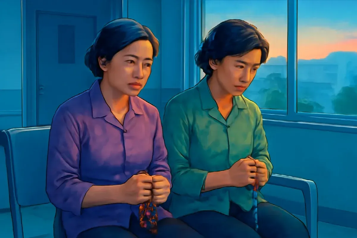 Hai chuỗi hạt ngoài phòng cấp cứu