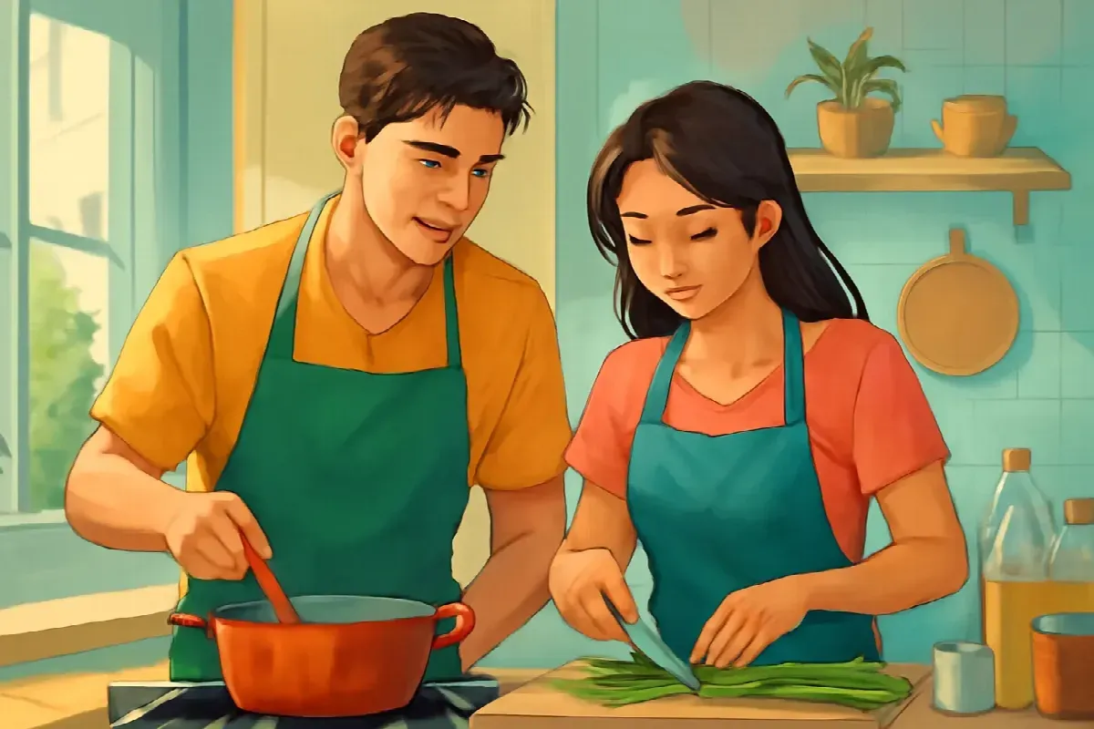 Hành lá dài bằng đốt ngón tay út