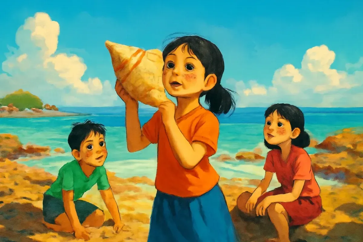Hòn Thở và chiếc tù và của bé Nhum