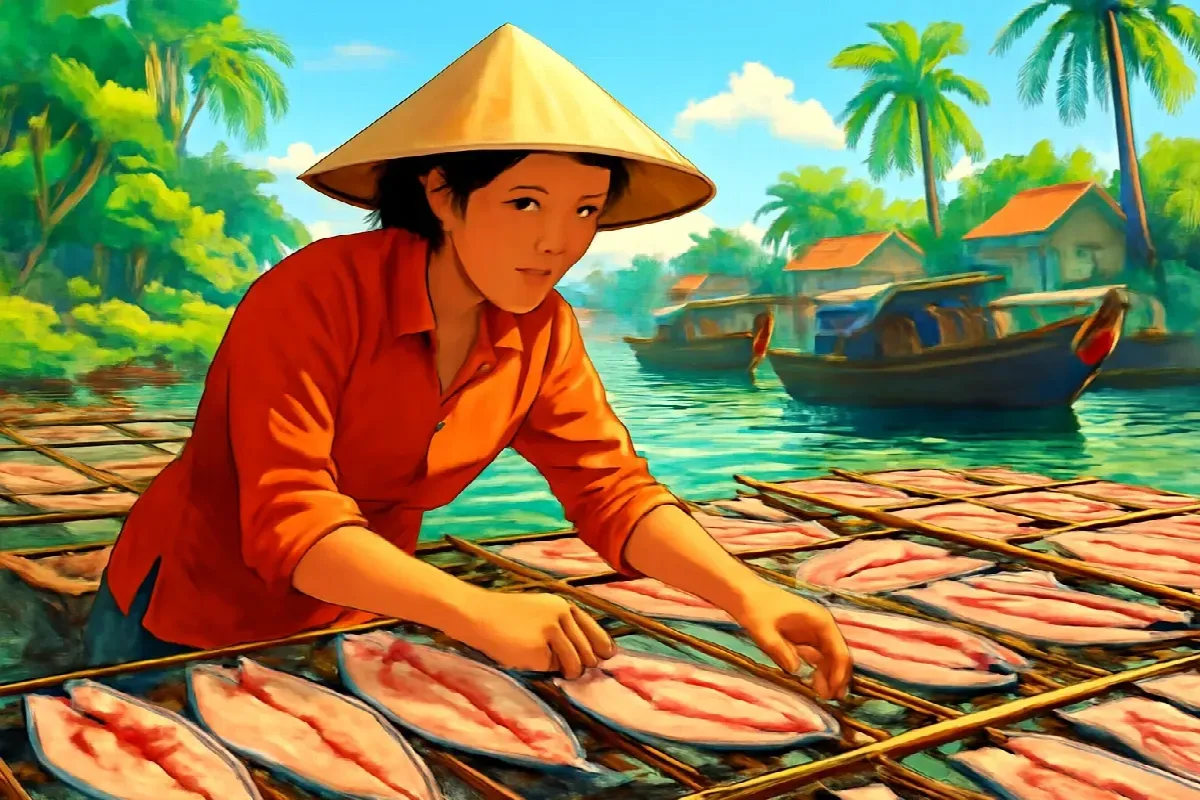 Khô cá lóc một nắng Út Nhung