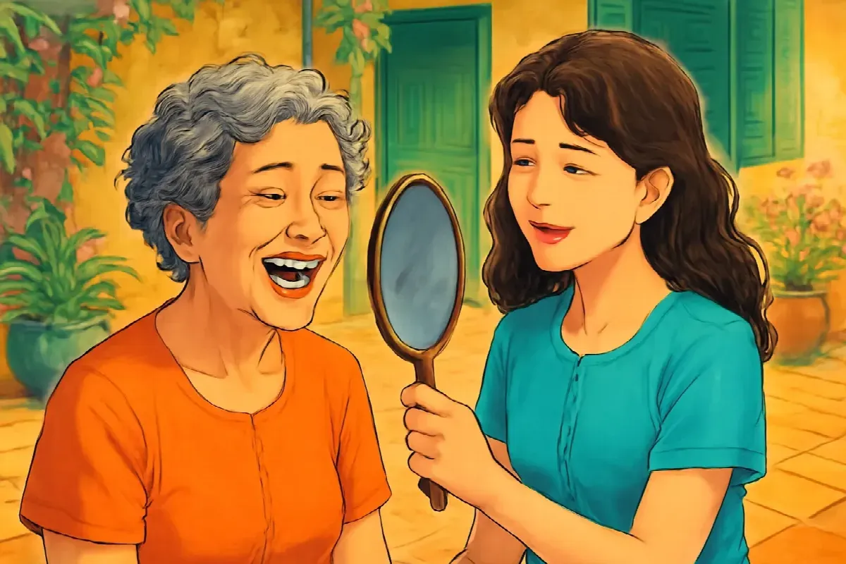 Kiếp sau mẹ muốn tóc xoăn