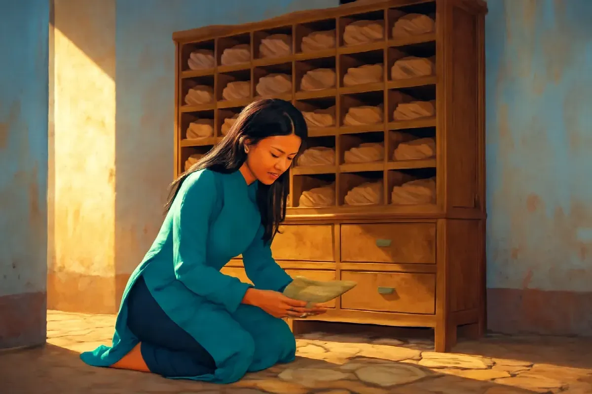 Lá thư nằm sau tủ chia thư bưu điện Đồng Đăng