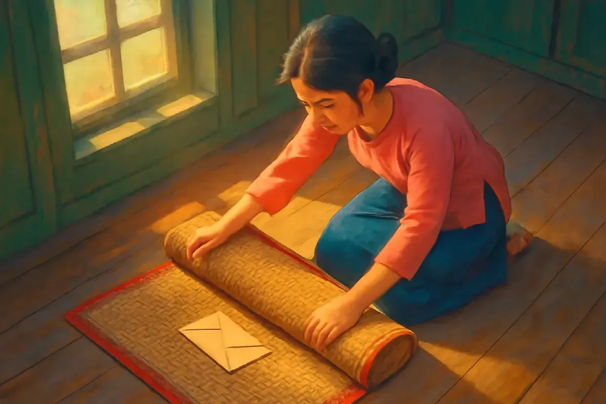 Lá thư trong cuộn chiếu cói