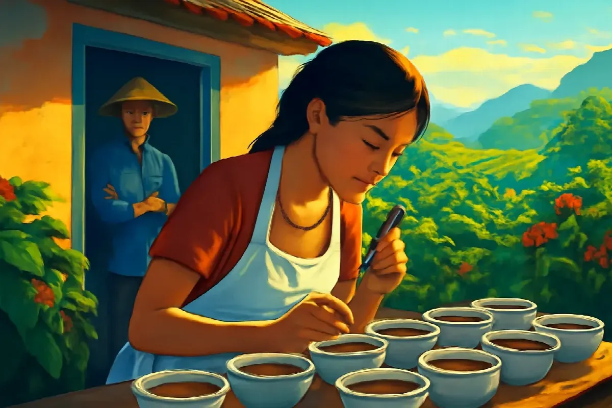 Lô cà phê chín cây