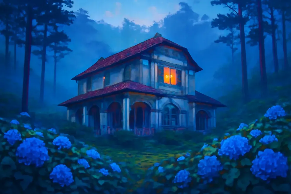 Lò sưởi còn ấm ở biệt thự bỏ hoang