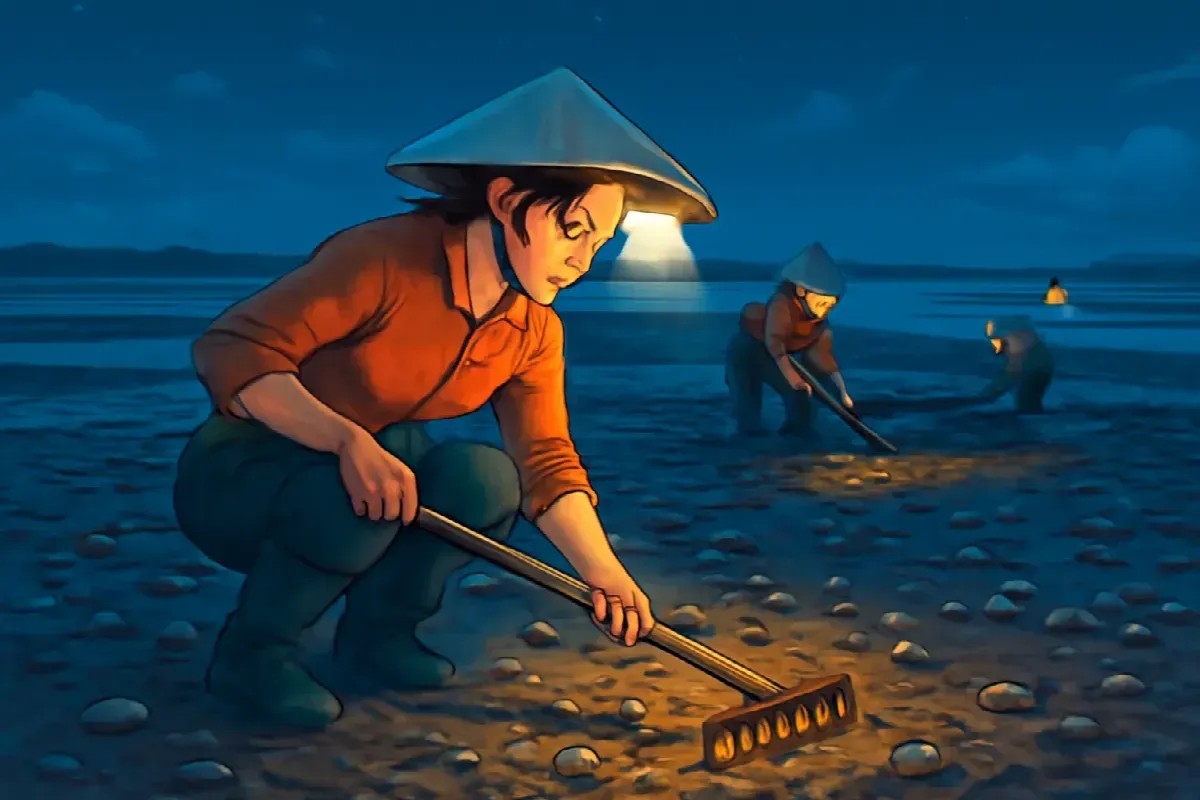 Lời kể về đêm nước lớn trên bãi nghêu Cần Giờ