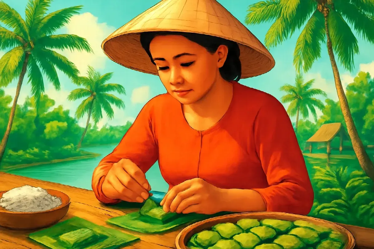 Lon thăm hụi ở xóm kẹo dừa Mỏ Cày