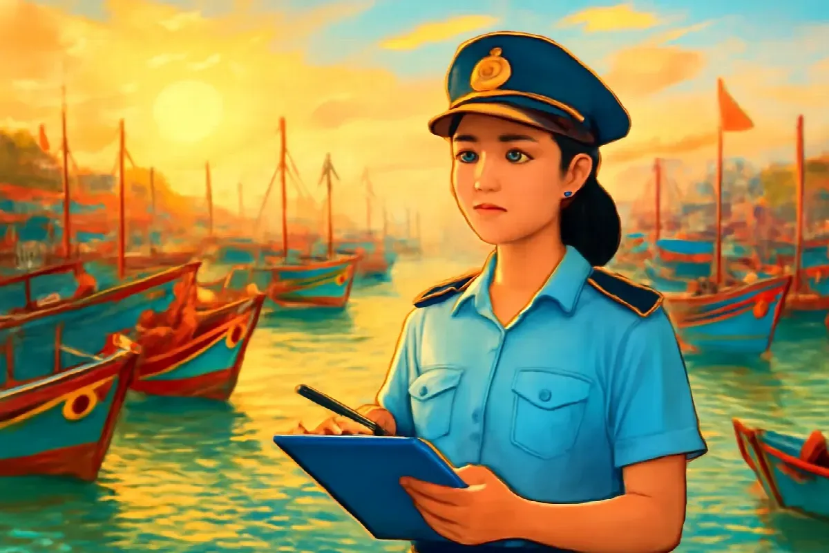 Mảnh vải đỏ trên cột ăng ten