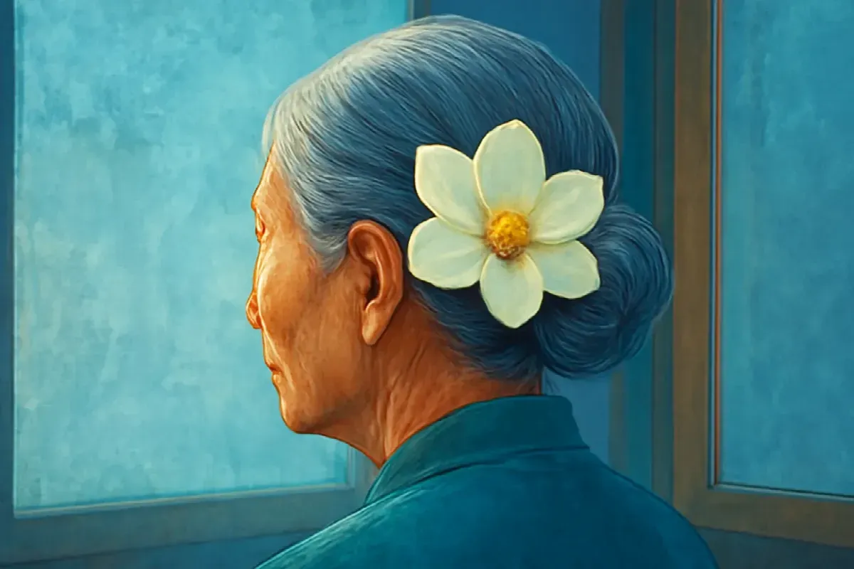 Màu son thứ hai trên môi cụ Nhung