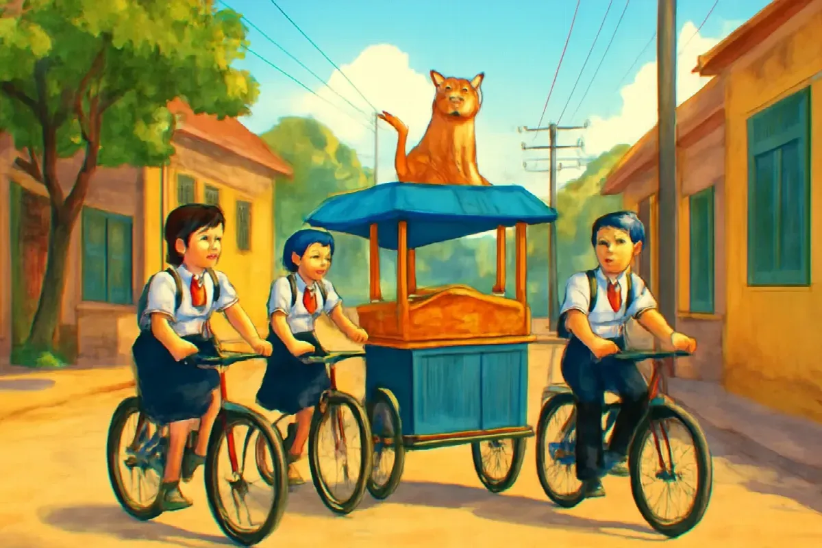 Con mèo Bánh Đa của trường Lam Hồng đi đâu
