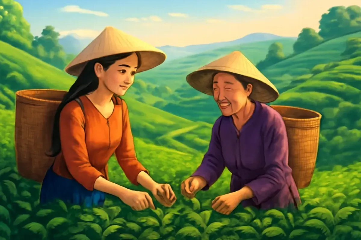 Mùa chè đầu tiên của dâu Hà Nội