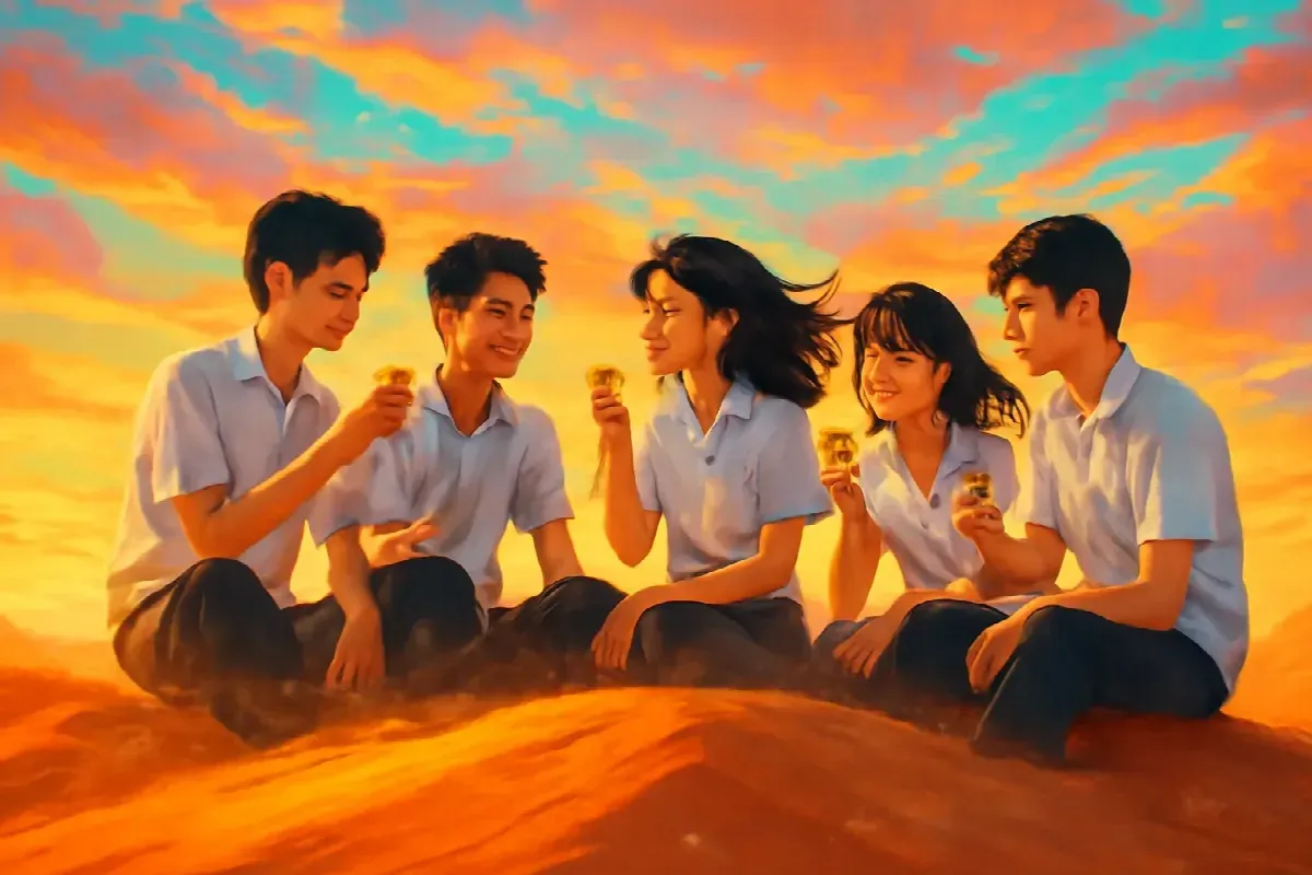Năm con chim đất trên đồi cát Nam Cương