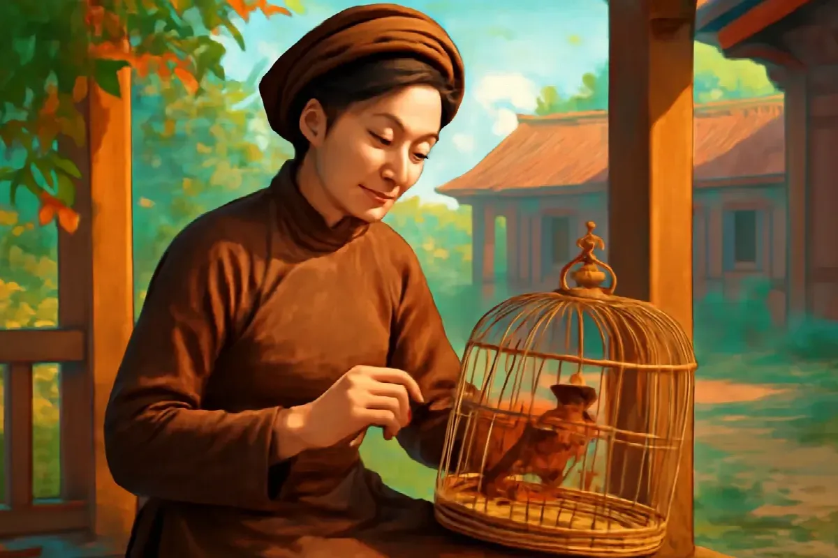 Nan tre gãy trên lồng họa mi nhà họ Hà