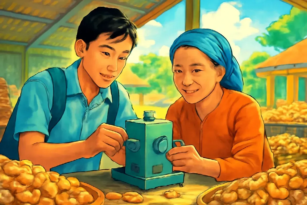 Ngón tay đen dầu điều