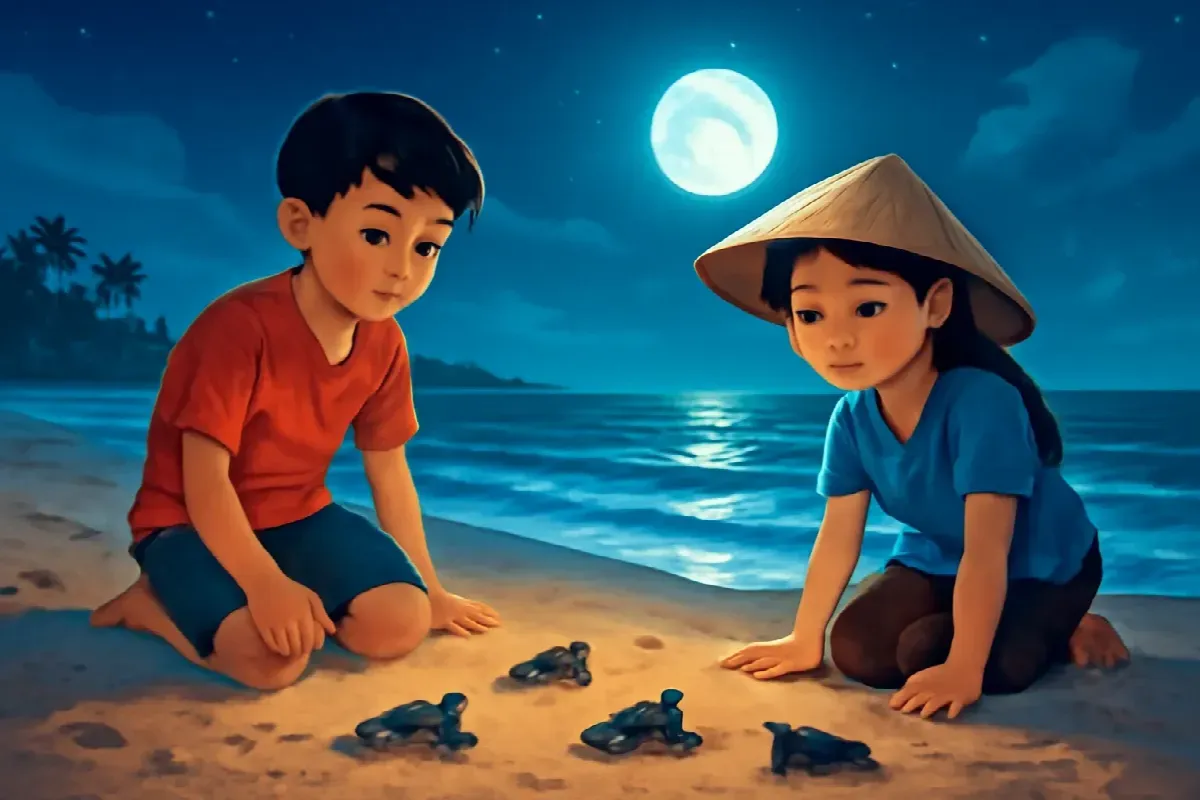 Nhật ký của Bào: Đêm thả rùa ở Côn Đảo