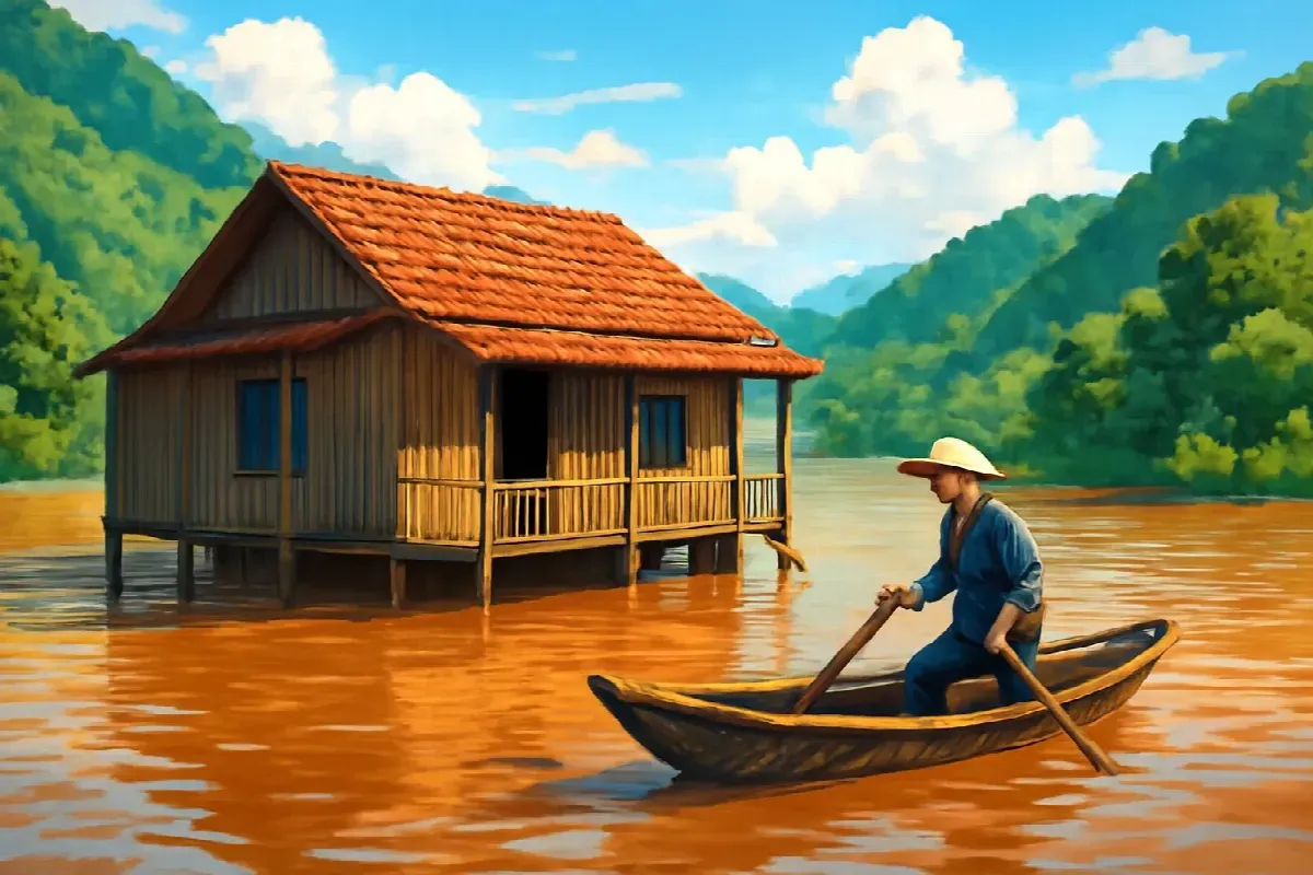 Những vạch dao trên cột nhà ông Bường