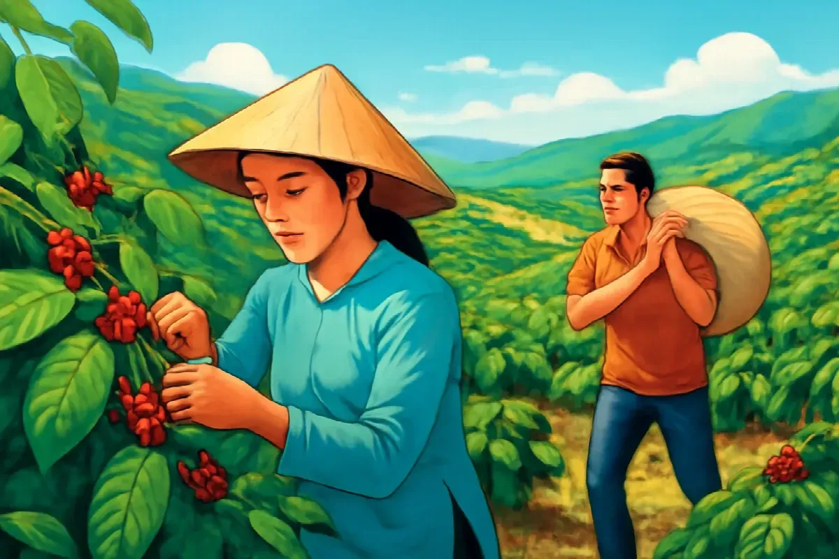 Nửa rẫy cà phê của chị Lựng