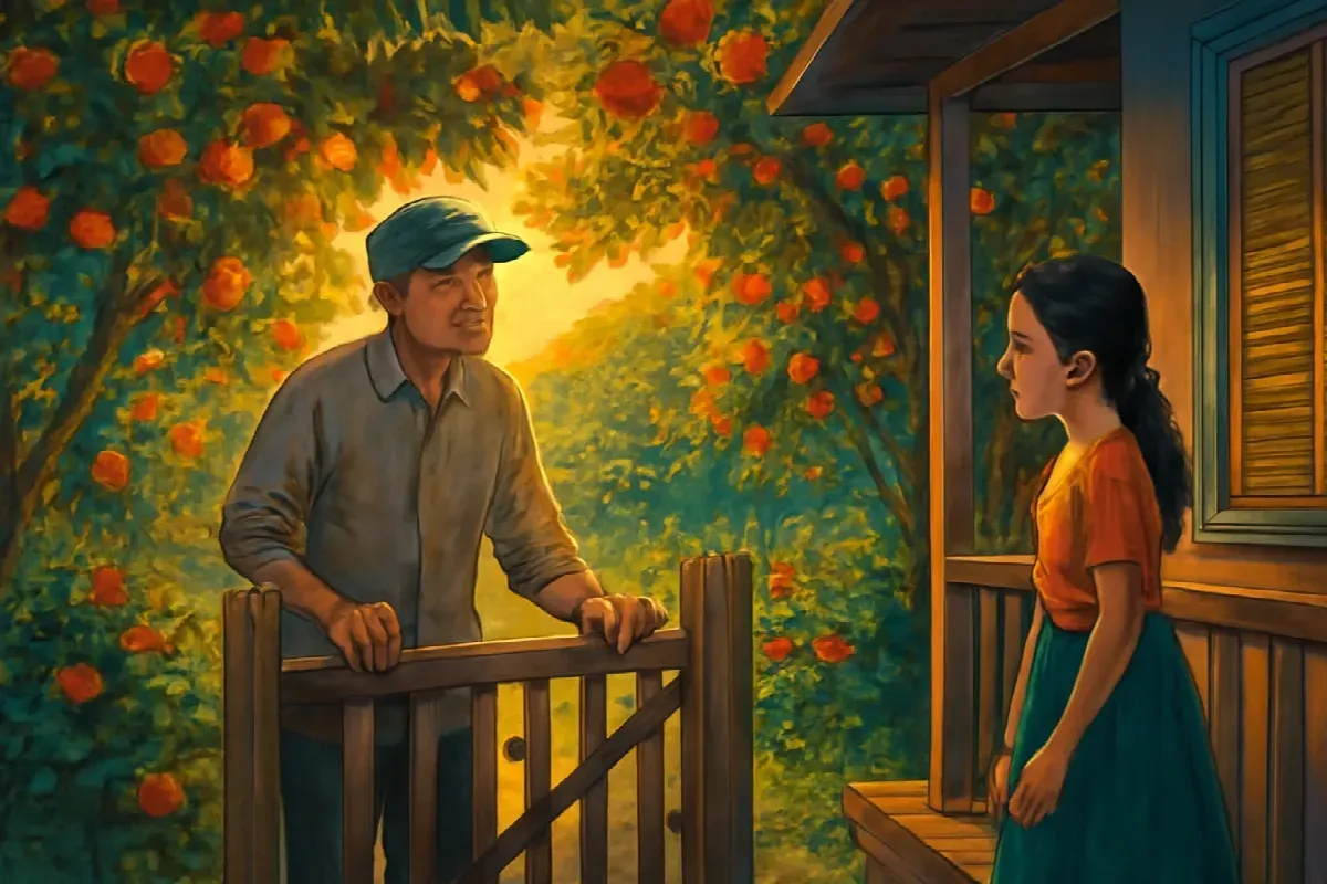 Ông nội gọi Tí Mực về ăn cơm lúc năm giờ