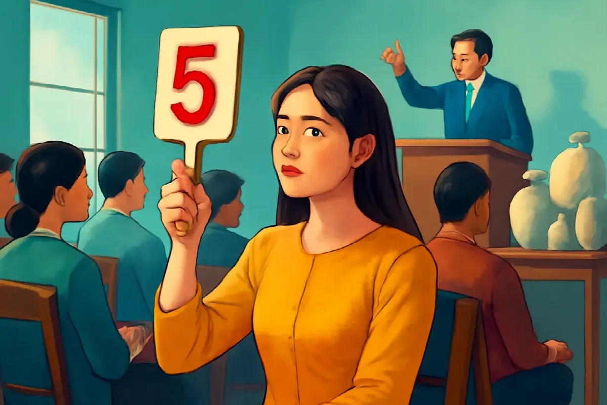 Phiên đấu giá lúc chín giờ