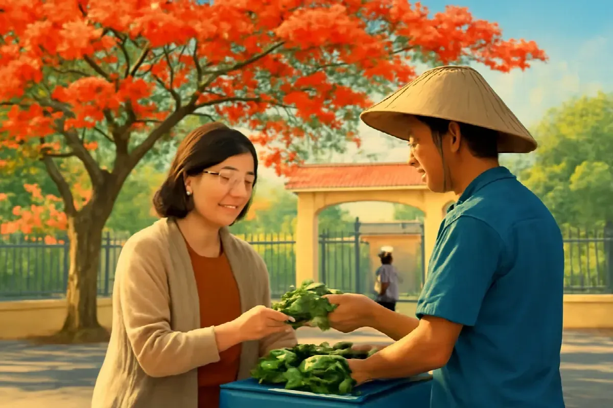 Quả trứng cút ở gánh xôi cổng trường