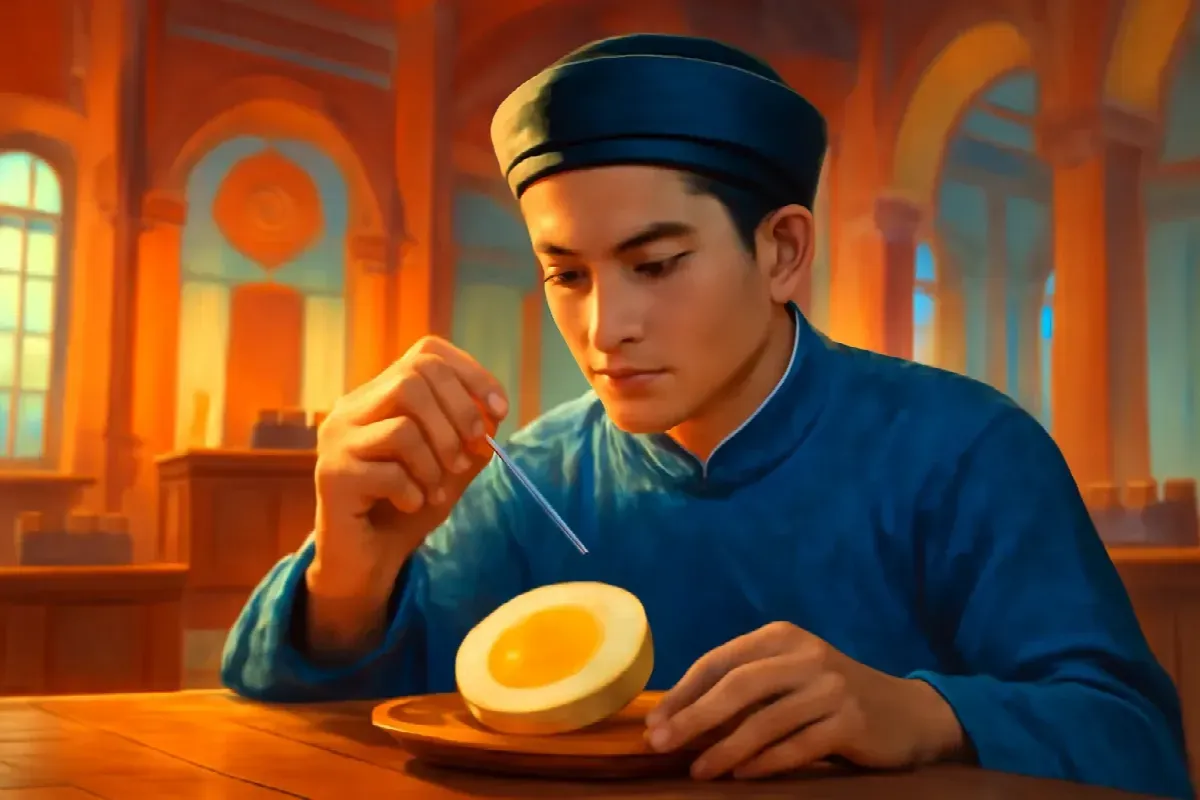 Quả trứng vịt trên án thư