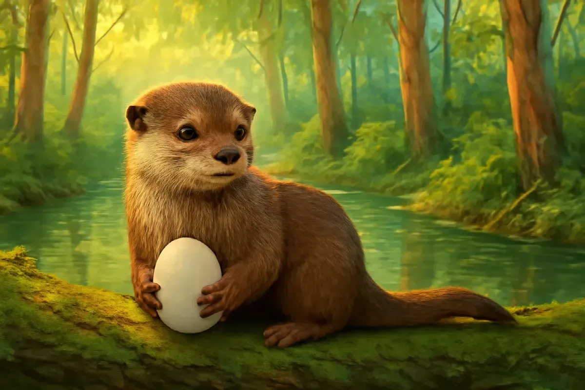 Rái cá Trơn và viên sỏi ấm