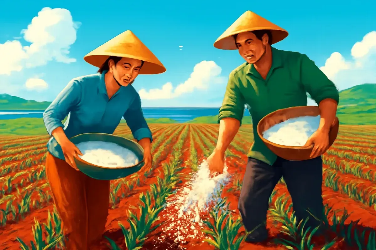 Ruộng tỏi của người ở lại