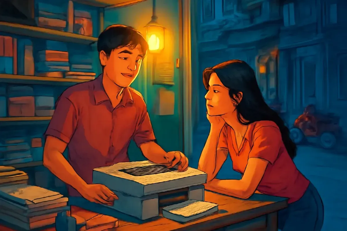 Sổ đơn hàng của tiệm photo cổng trường