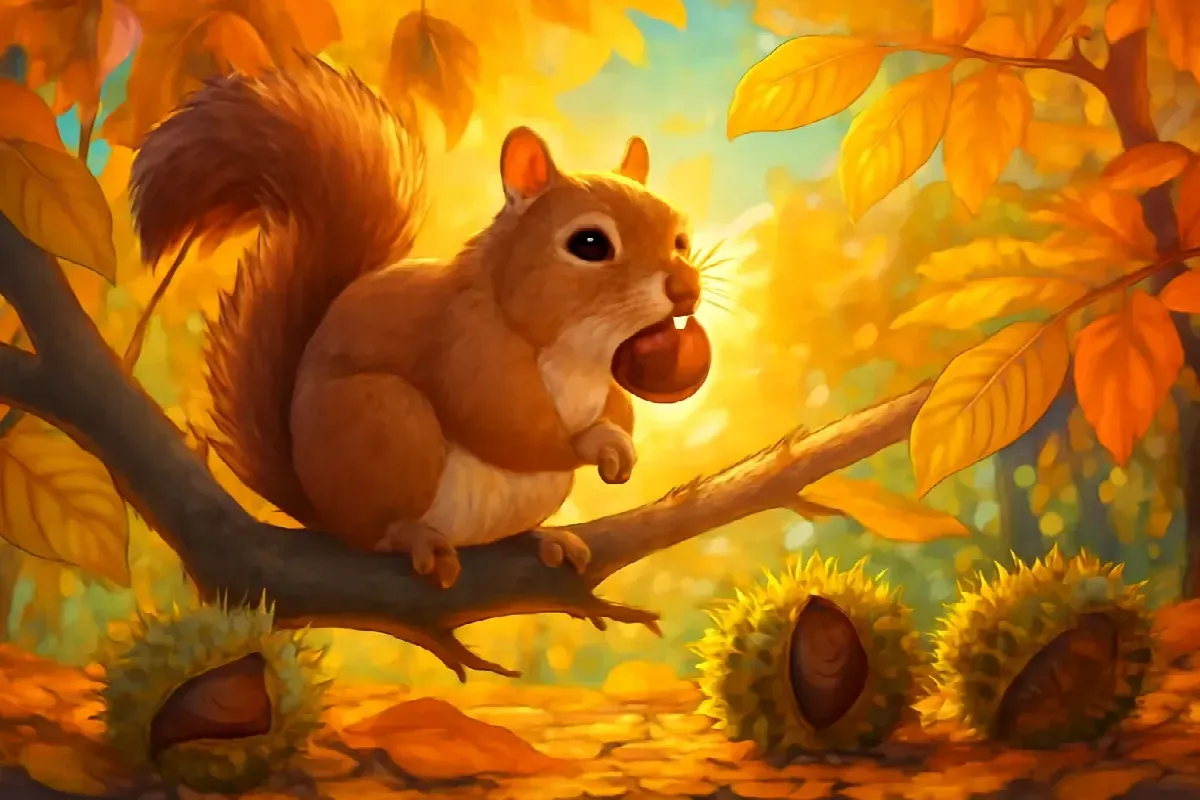 Sóc Lúm và cái hốc đầy hạt dẻ